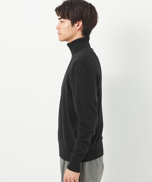 green label relaxing（グリーンレーベルリラクシング）の「＜gicipi＞TIGRE タートルネック ニットソー（ニット/セーター・メンズ・ネイビー/ベージュ/ホワイト・M/L/XL）」の5枚目の写真