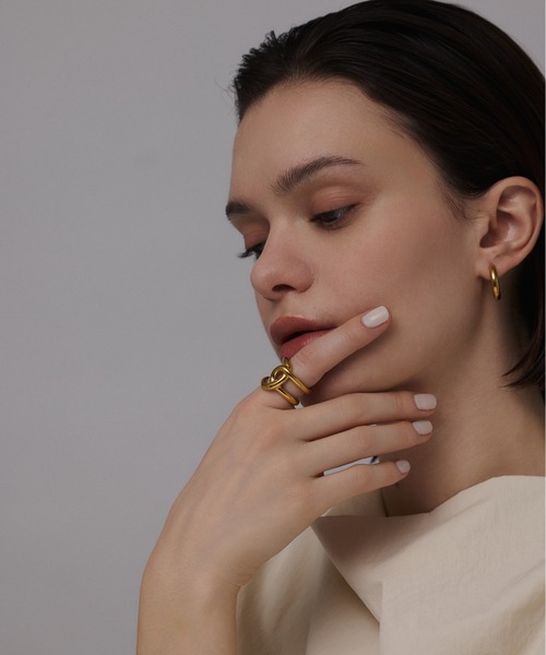 CENE（セネ）の「【CENE】セネ/ビッククロスリング（リング・レディース・ゴールド/シルバー・#11/#13/#9/#15/#7）」の22枚目の写真