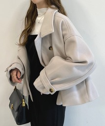 Futier land | スタンドカラーショートコート(その他アウター)