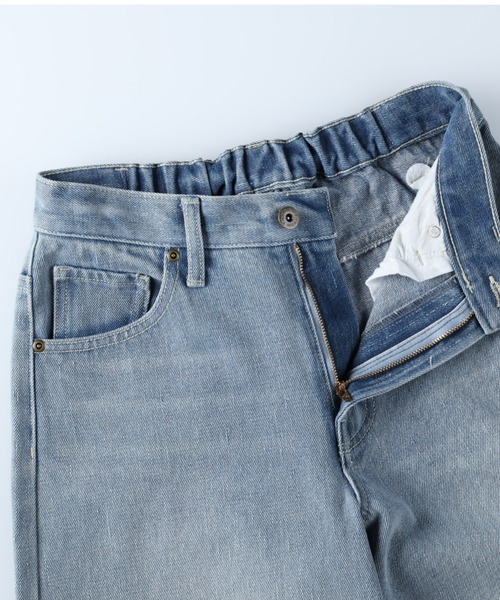BACK NUMBER（バックナンバー）の「【BACK NUMBER】コクーンワイドデニムパンツ（デニムパンツ・レディース・ノンウォッシュ/ライトインディゴブルー・S/M/L）」の14枚目の写真