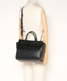 【ま！】FURLA エマEmma ハンドバッグ ホワイト/ブラック フルラ FURLA EMMA ハンドバッグ レザー バイカラー 黒 ブラック