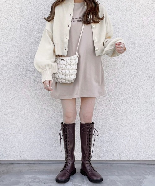 Heather（ヘザー）の「ニットカーディガン（カーディガン/ボレロ・レディース・アイボリー・FREE）」の5枚目の写真