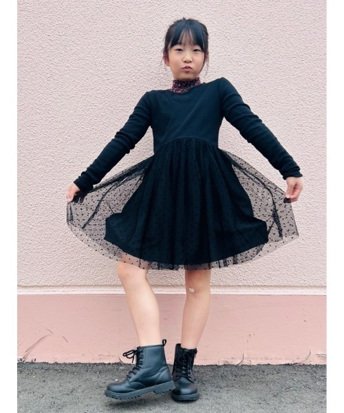 GAP（ギャップ）の「チュールワンピース (キッズ)（ワンピース・キッズ・ブラック/ピンク・M/XS/XL/XXL/S/L）」の6枚目の写真