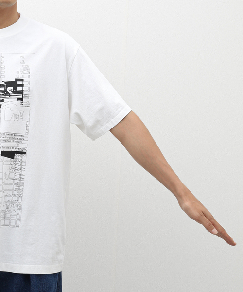 C.E（シーイー）の「【C.E / シーイー】MD UNCANNY NORMAL T（Tシャツ/カットソー・メンズ・ホワイト/ブラック・LARGE/MEDIUM）」の9枚目の写真