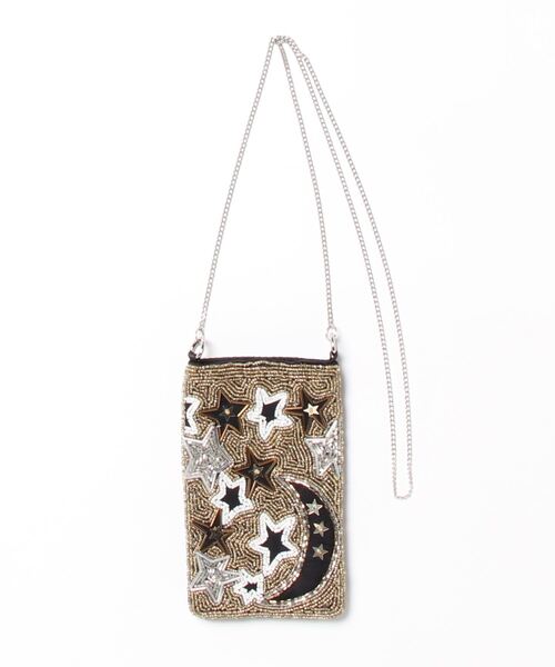 チャイハネ（チャイハネ）の「【チャイハネ】夜空なミニポーチショルダー（ショルダーバッグ・レディース・ゴールド/ブルー/シルバー・FREE）」の8枚目の写真