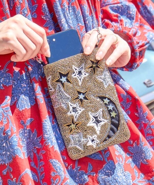 チャイハネ（チャイハネ）の「【チャイハネ】夜空なミニポーチショルダー（ショルダーバッグ・レディース・ゴールド/ブルー/シルバー・FREE）」の9枚目の写真