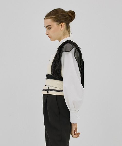 UNITED TOKYO（ユナイテッドトウキョウ）の「フロッシュニットベスト（ベスト・レディース・ブラック/その他2・FREE）」の6枚目の写真