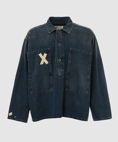 Maison Margiela(メゾンマルジェラ)の「Long-sleeved Shirt(その他トップス・メンズ・ブルー・41/40)」の1枚目の写真
