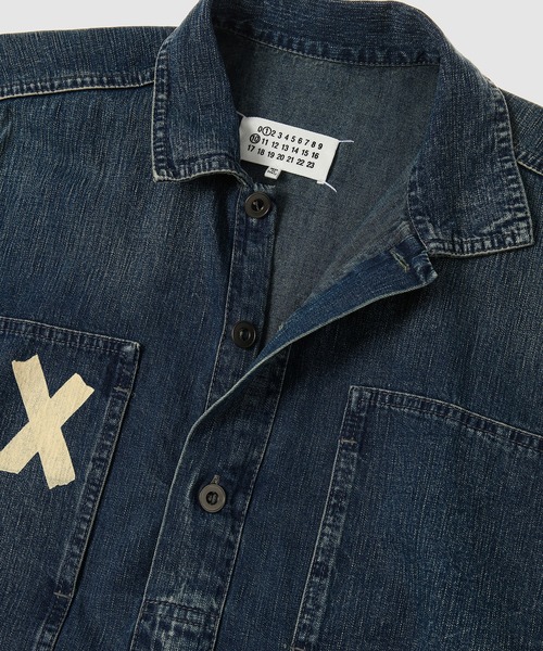 Maison Margiela(メゾンマルジェラ)の「Long-sleeved Shirt(その他トップス・メンズ・ブルー・41/40)」の3枚目の写真
