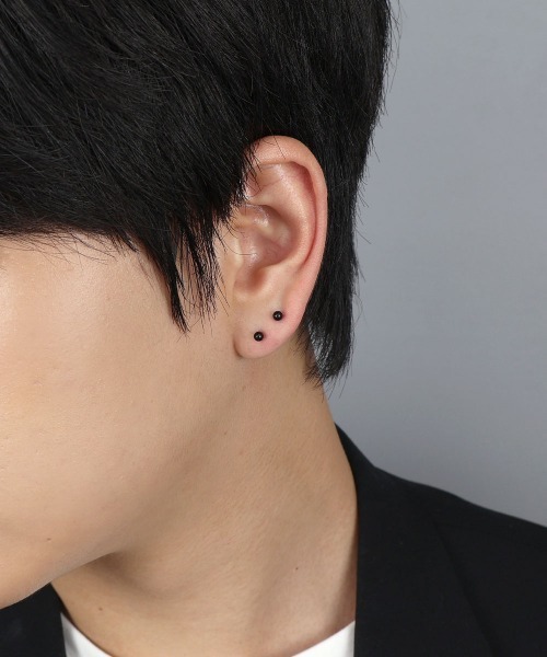 セール】メタルボール スタッドピアス 3セット / サージカルステンレス