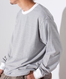 GLOSTER | 【GLOSTER/グロスター】ドロストリンガーボーダーロンT 長袖Tシャツ(Tシャツ/カットソー)