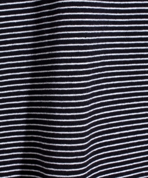 GLOSTER(グロスター)の「【GLOSTER/グロスター】ドロストリンガーボーダーロンT 長袖Tシャツ(Tシャツ/カットソー・メンズ・ブルー/ホワイト/ブラック・S/M/L)」の9枚目の写真