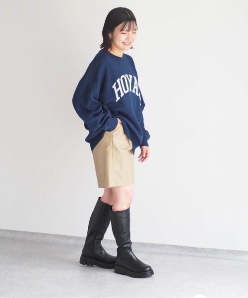 ニット セーター 「DISCUS×UNIV.E TOWN」カレッジニット　WEB限定 レディース メンズ DISCUS ATHLETIC/ディスカスアスレチック レディース トップス