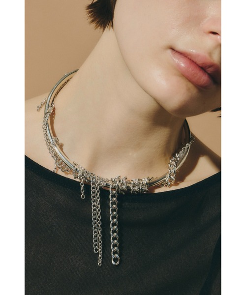 セール】【金属アレルギー対応】Vine chain choker/チェーンチョーカー