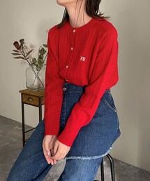 fredy emue | ケーブル柄刺繍入りカーディガン(カーディガン/ボレロ)