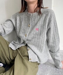 fredy emue | ケーブル柄刺繍入りカーディガン(カーディガン/ボレロ)