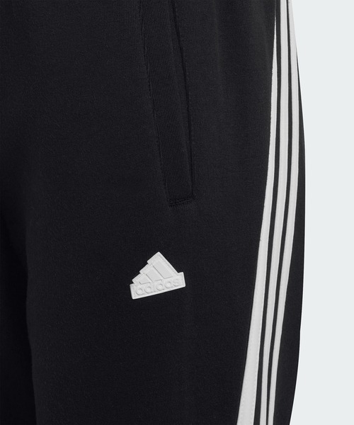 adidas（アディダス）の「フューチャーアイコン スリーストライプス アンクルパンツ / アディダス adidas（その他パンツ・キッズ・パープル/ブラック・150/160/130/140）」の6枚目の写真
