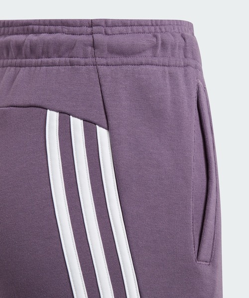 adidas（アディダス）の「フューチャーアイコン スリーストライプス アンクルパンツ / アディダス adidas（その他パンツ・キッズ・パープル/ブラック・150/160/130/140）」の11枚目の写真