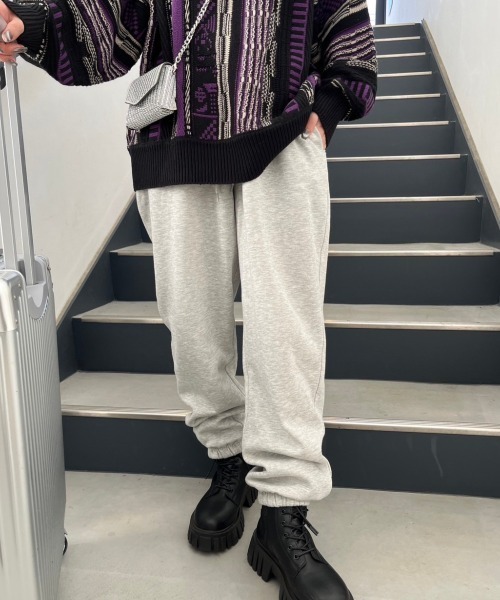 nemne store(ネンネストア)の「【低身長サイズあり】裏起毛スウェットパンツ(スウェットパンツ・レディース・クリーム/杢グレー・SMALL/MEDIUM)」の10枚目の写真