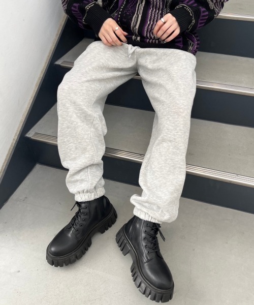 nemne store(ネンネストア)の「【低身長サイズあり】裏起毛スウェットパンツ(スウェットパンツ・レディース・クリーム/杢グレー・SMALL/MEDIUM)」の12枚目の写真