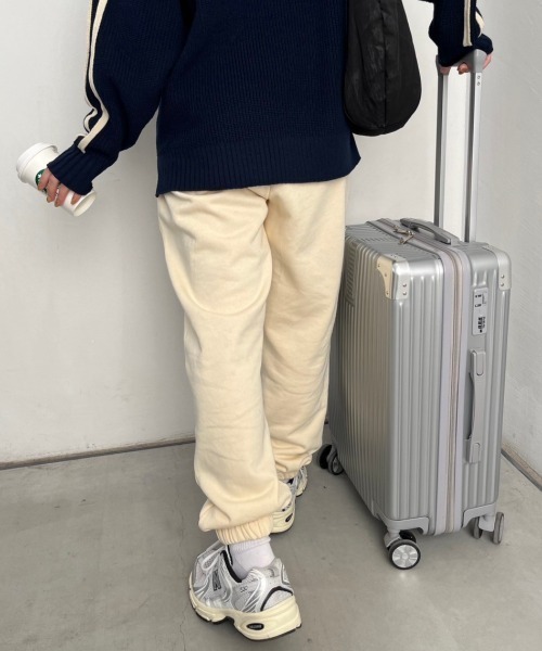 nemne store(ネンネストア)の「【低身長サイズあり】裏起毛スウェットパンツ(スウェットパンツ・レディース・クリーム/杢グレー・SMALL/MEDIUM)」の3枚目の写真