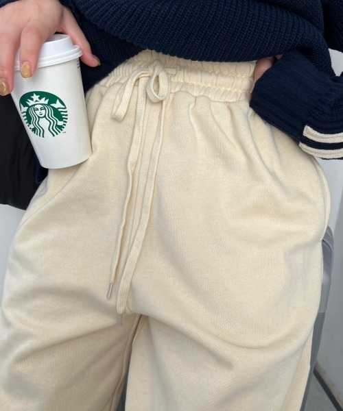 nemne store(ネンネストア)の「【低身長サイズあり】裏起毛スウェットパンツ(スウェットパンツ・レディース・クリーム/杢グレー・SMALL/MEDIUM)」の11枚目の写真
