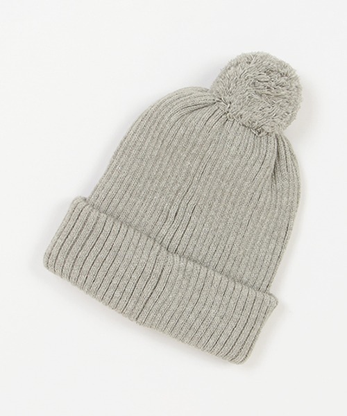 petit main（プティマイン）の「くま刺しゅうニットキャップ（キャップ・キッズ・グレー/ブラック/アイボリー・54cm/52cm/50cm）」の5枚目の写真