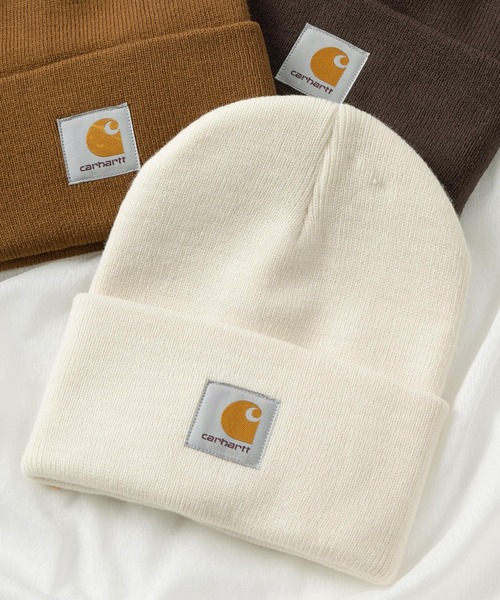 Carhartt WIP(カーハートダブリューアイピー)の「【Carhartt/カーハート】アクリル ワッチキャップ/WIP ACRYLIC WATCH HAT /ニット帽(ニットキャップ/ビーニー・メンズ・ライトブラウン/アイボリー/ブラック/ダークオリーブ・FREE)」の2枚目の写真