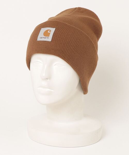 Carhartt WIP(カーハートダブリューアイピー)の「【Carhartt/カーハート】アクリル ワッチキャップ/WIP ACRYLIC WATCH HAT /ニット帽(ニットキャップ/ビーニー・メンズ・ライトブラウン/アイボリー/ブラック/ダークオリーブ・FREE)」の5枚目の写真
