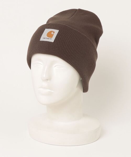 Carhartt WIP(カーハートダブリューアイピー)の「【Carhartt/カーハート】アクリル ワッチキャップ/WIP ACRYLIC WATCH HAT /ニット帽(ニットキャップ/ビーニー・メンズ・ライトブラウン/アイボリー/ブラック/ダークオリーブ・FREE)」の9枚目の写真
