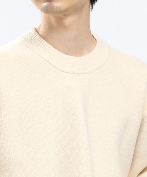 GLOBAL WORK Smile Seed Store（グローバルワーク スマイルシードストア）の「ストレッチブークレプルオーバーアソート/907905（ニット/セーター・メンズ・サックスブルー/アイボリー/ホワイト系その他4/ブラック・X-LARGE/SMALL/LARGE/MEDIUM）」の15枚目の写真