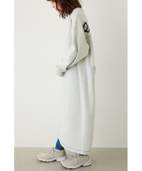 RODEO CROWNS WIDE BOWL（ロデオクラウンズワイドボウル）の「RCSカラーステッチL/Sワンピース（ワンピース・レディース・ライトカーキ/グレー×ホワイト/ブラック/ネイビー系1・FREE）」の7枚目の写真