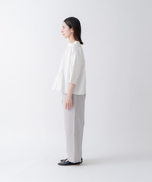 Kelen(ケレン)の「「KELEN/ケレン」ピンタックデザインカラーブラウス(シャツ/ブラウス・レディース・ブラック/イエロー/オフホワイト・M/S)」の18枚目の写真