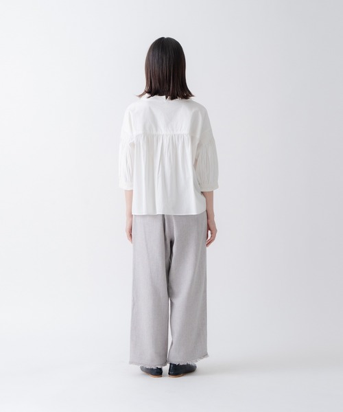Kelen(ケレン)の「「KELEN/ケレン」ピンタックデザインカラーブラウス(シャツ/ブラウス・レディース・ブラック/イエロー/オフホワイト・M/S)」の19枚目の写真