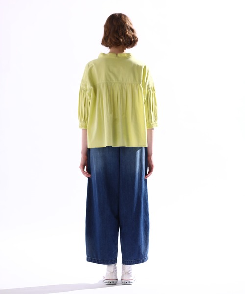 Kelen(ケレン)の「「KELEN/ケレン」ピンタックデザインカラーブラウス(シャツ/ブラウス・レディース・ブラック/イエロー/オフホワイト・M/S)」の16枚目の写真