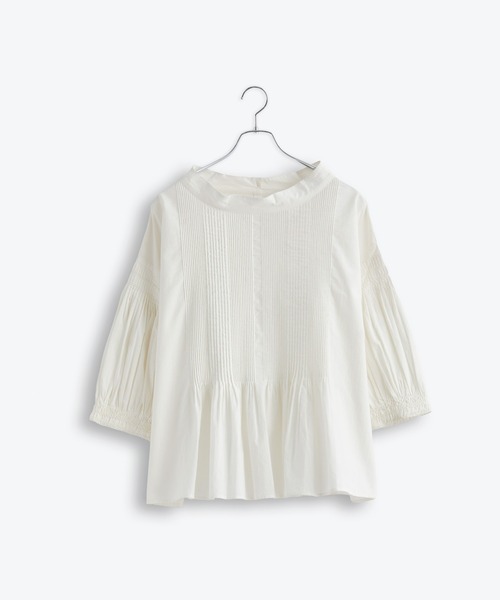 Kelen(ケレン)の「「KELEN/ケレン」ピンタックデザインカラーブラウス(シャツ/ブラウス・レディース・ブラック/イエロー/オフホワイト・M/S)」の20枚目の写真