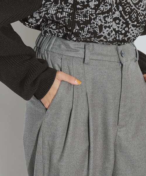 tk.TAKEO KIKUCHI（ティーケータケオキクチ）の「◆エクストラワイドスラックス（その他パンツ・レディース・グレー系4/ブラック・66）」の8枚目の写真