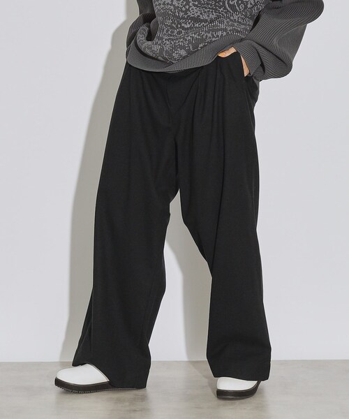 tk.TAKEO KIKUCHI（ティーケータケオキクチ）の「◆エクストラワイドスラックス（その他パンツ・レディース・グレー系4/ブラック・66）」の13枚目の写真