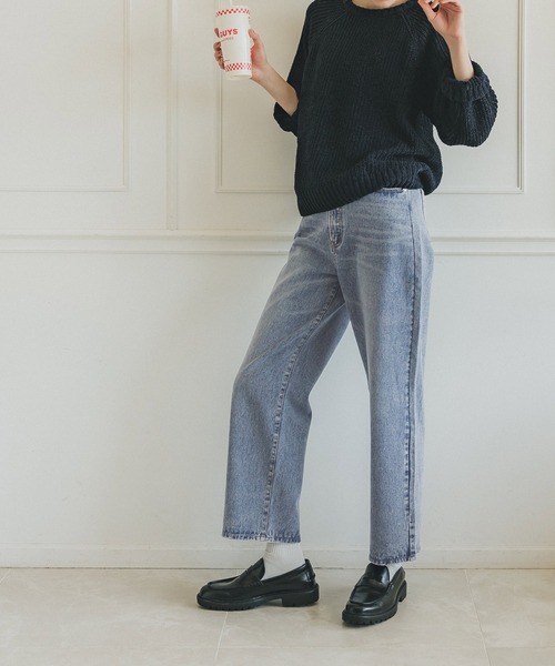 coca（coca）（コカ）の「ハイウエストデニムパンツ（デニムパンツ・レディース・ブルー・M/L）」の7枚目の写真