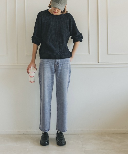 coca（coca）（コカ）の「ハイウエストデニムパンツ（デニムパンツ・レディース・ブルー・M/L）」の10枚目の写真