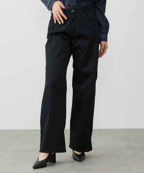 C17（シーセブンティーン）の「C17 ワイドデニムパンツ（デニムパンツ・レディース・インディゴブルー/ダークインディゴブルー/ライトインディゴブルー/ブラック系その他/ブルー系その他/ブルー/ブラック/ブラック系その他2/ブラック系その他3・30/31/28/29/27/26）」の4枚目の写真