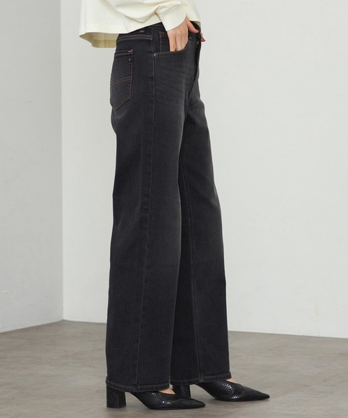 C17（シーセブンティーン）の「C17 ワイドデニムパンツ（デニムパンツ・レディース・インディゴブルー/ダークインディゴブルー/ライトインディゴブルー/ブラック系その他/ブルー系その他/ブルー/ブラック/ブラック系その他2/ブラック系その他3・30/31/28/29/27/26）」の12枚目の写真