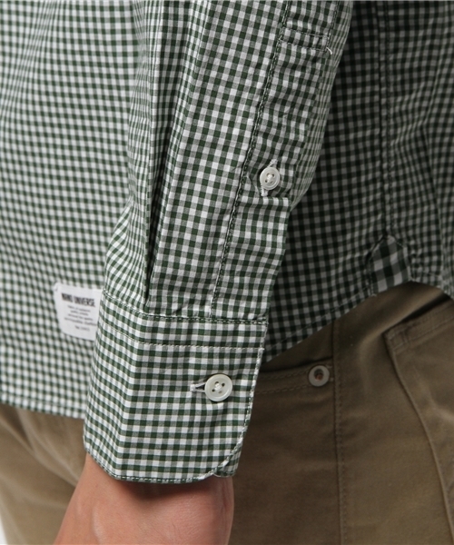 NANO universe（ナノユニバース）の「:ギンガム SH（シャツ/ブラウス・メンズ・グリーン/ラベンダー/ブルー/ネイビー・40/44/46/42）」の18枚目の写真