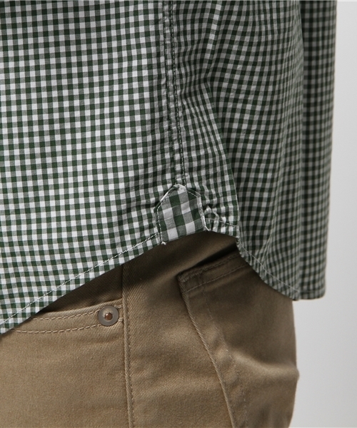 NANO universe（ナノユニバース）の「:ギンガム SH（シャツ/ブラウス・メンズ・グリーン/ラベンダー/ブルー/ネイビー・40/44/46/42）」の9枚目の写真