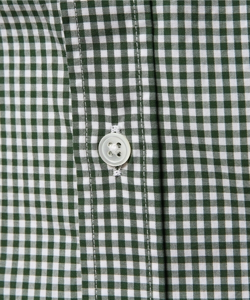 NANO universe（ナノユニバース）の「:ギンガム SH（シャツ/ブラウス・メンズ・グリーン/ラベンダー/ブルー/ネイビー・40/44/46/42）」の13枚目の写真