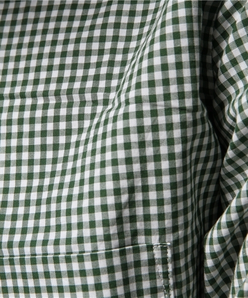 NANO universe（ナノユニバース）の「:ギンガム SH（シャツ/ブラウス・メンズ・グリーン/ラベンダー/ブルー/ネイビー・40/44/46/42）」の5枚目の写真