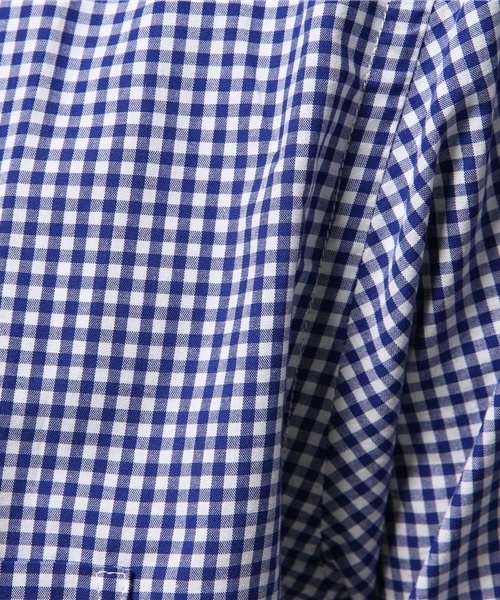 NANO universe（ナノユニバース）の「:ギンガム SH（シャツ/ブラウス・メンズ・グリーン/ラベンダー/ブルー/ネイビー・40/44/46/42）」の6枚目の写真