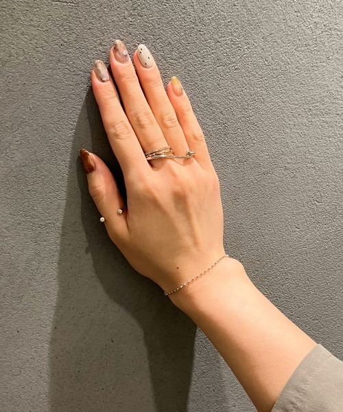 ete bijoux（エテビジュー）の「[トーン] K18RBG チェーン リング（リング・レディース・ゴールド系その他・12号/17号/7号）」の8枚目の写真
