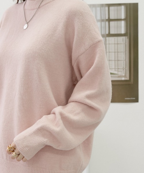 nissen（ニッセン）の「オーバーサイズシャギーニット（ニット/セーター・レディース・ピンク/アイボリー・L-XL/S-M）」の18枚目の写真