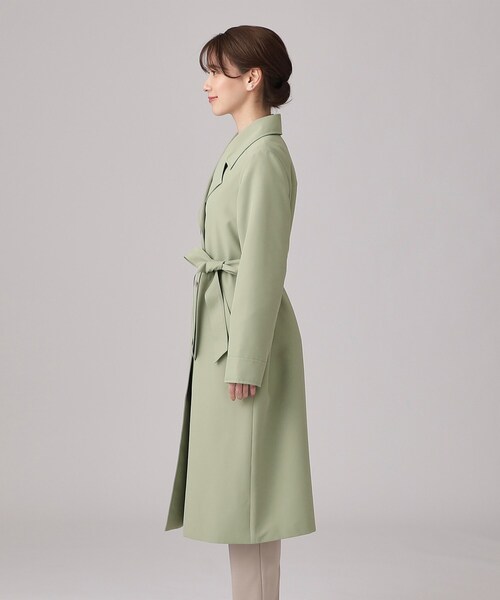 DRESKIP（ドレスキップ）の「◆【防花粉/撥水】ベーシック Aライン トレンチコート【CIRCRIC】（トレンチコート・レディース・ブラック/ライトグリーン/ライトベージュ・02/03/04）」の16枚目の写真